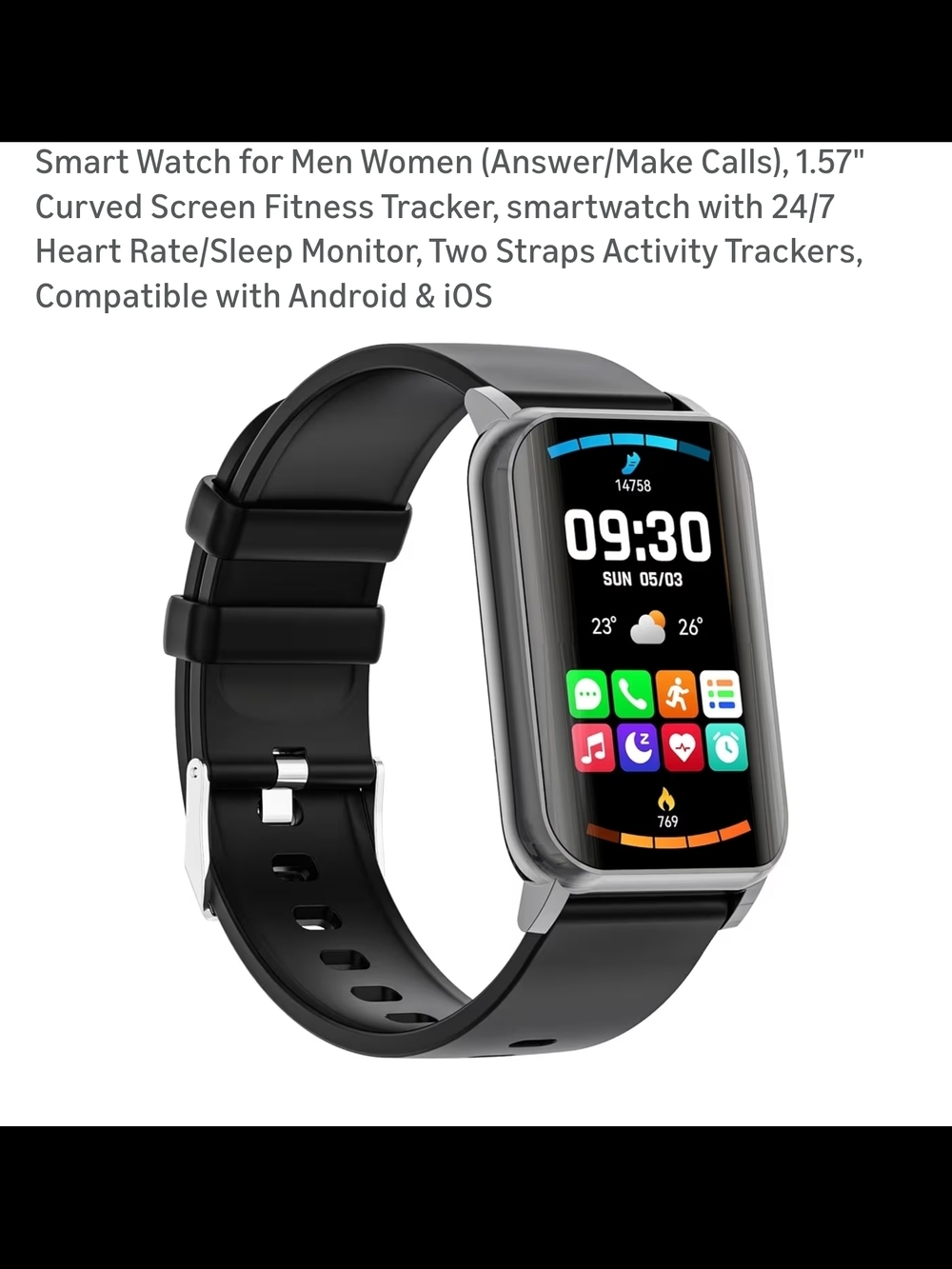 Advanced Health Monitoring Smartwatch with 100+ Sports Modes - 1.91" HD Screen